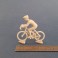 Ciclista 1/43 tipo Norev in resina - Senza pittura