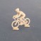 Ciclista 1/43 tipo Norev in resina - Senza pittura