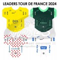 Tour de France 2024 - Sticker Maillots des leaders avec sponsors