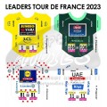 Tour de France 2023 - Sticker Maillots reels des leaders
