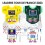 Tour de France 2023 - Real Leader jerseys stickers