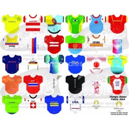 Maglie squadre nazionale Olimpiadi Paris 2024