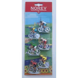 Ciclisti di plastica lotto di 6 pezzi