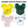 Tour de France 2025 - Sticker Maillots des leaders avec sponsors