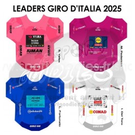 Giro d'Italia 2025 - Sticker Maillots reels des leaders