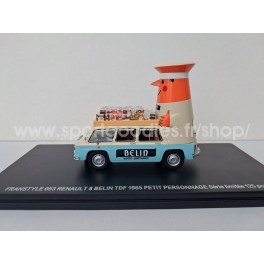 Renault 8 Guerton Belin avec petite d&eacute;coration - Caravane Tour de France 1965 - Ech 1/43 - Franstyle 00053
