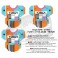 2026 - 3 Stickers for 1/32 scale cyclists