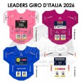 Giro d'Italia 2026 - Sticker Maillots reels des leaders
