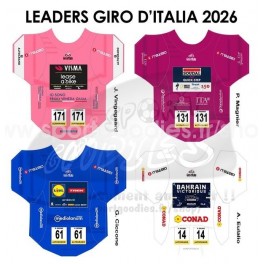 Giro d'Italia 2026 - Adesivi Maglie dei vincitori