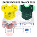 Tour de France 2026 - Sticker Maillots des leaders avec sponsors