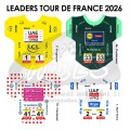 Tour de France 2026 - Real Leader jerseys stickers