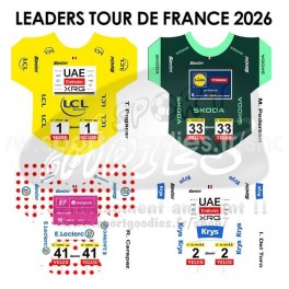 Tour de France 2026 - Adesivi Maglie dei vincitori