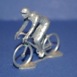 Cycliste 3D Rétro en zamac - Non peint