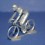 3D Die-cast cyclist vintage- Unpainted