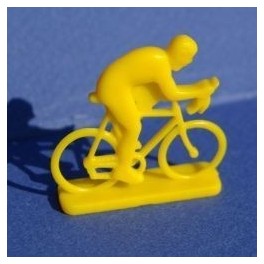 Plastic cyclist for game