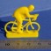 Plastic cyclist for game