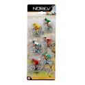 Cycling plastic figures set of 6.