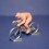 Plastic cyclist & Die-cast bike - Sprinter