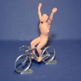 Plastic cyclist & Die-cast bike - Winner