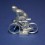 Small die-cast cyclist - Climber