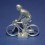 Small die-cast cyclist - Rider