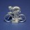 Small die-cast cyclist - Sprinter