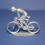 Flat die-cast cyclist - Climber