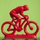 Cycling figure 23 cm (9.5'') different colors