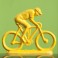 Cycling figure 23 cm (9.5'') different colors