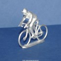  white-metal cycling figure - Type Salza climber position