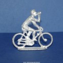 Unpainted metal cycling figure calling assistance - Type Salza - 1/32 Scale﻿﻿