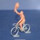 Cycliste en metal buveur type Aludo - Non peint