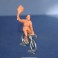 Unpainted metal cycling figure drinking - Type Aludo - 1/32 Scale﻿﻿