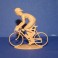 Cycliste EI rétro position grimpeur - Non peint