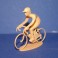 Cycliste rétro position rouleur - Non peint