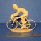 Cyclist retro sprinter position - Unpainted