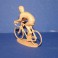 Cyclist retro sprinter position - Unpainted