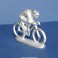 Die-cast cyclist - Unpainted