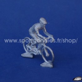Ciclista 1/43 tipo Norev lega white metal - Senza pittura