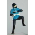 French Gendarme Biker one foot on ground - Unpainted -Scale 1/43