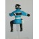 French Gendarme on motorbike "Go on" - Unpainted -Scale 1/43