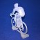 Cycliste 3D Moderne en zamac - Non peint