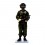 RAID French Police Elite Unit wearing helmet- Scale 1/32