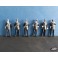 Lot de 6 gendarmes peints années 60-70 - Ech 1/43