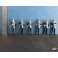 Lot de 6 gendarmes peints années 60-70 - Ech 1/43