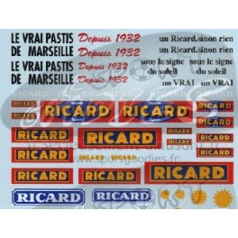 Decals Ricard 1/43