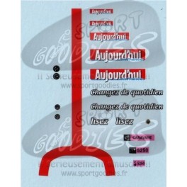 Decalcomanies Caterham Aujourd'hui en France TDF'08 1/43