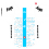 2018 - 3 Stickers for Echapp&eacute;e Infernale Cyclists  Sky