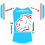 2021 Squadre Nazionale - 3 Stickers per ciclisti 1/32 Lussemburgo