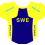 2021 National Teams - 3 Stickers for 1/32 scale cyclists Sweden